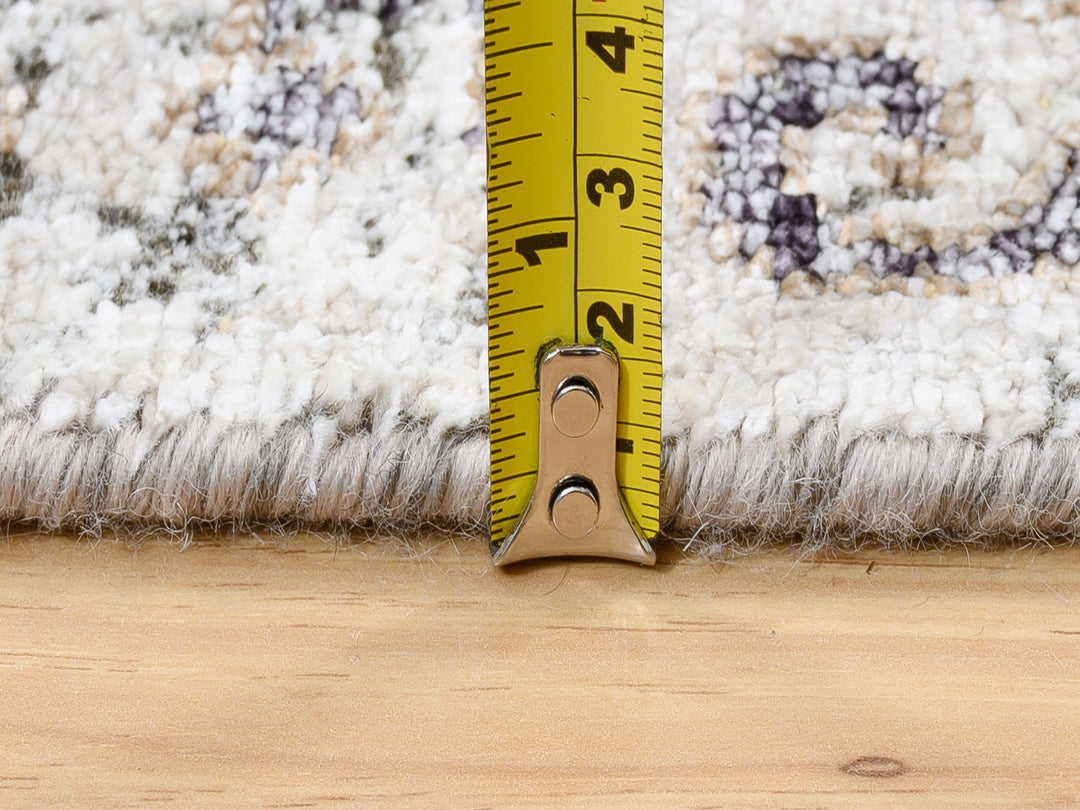 2'6" x 10'0" New Hand Knotted Brown Wool & Silk Runner Oriental Rug - MOA10263707