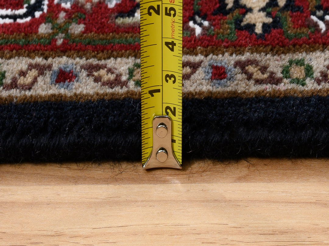 2'5" x 16'10" New Hand Knotted Black Wool Runner Oriental Rug - MOA10263839