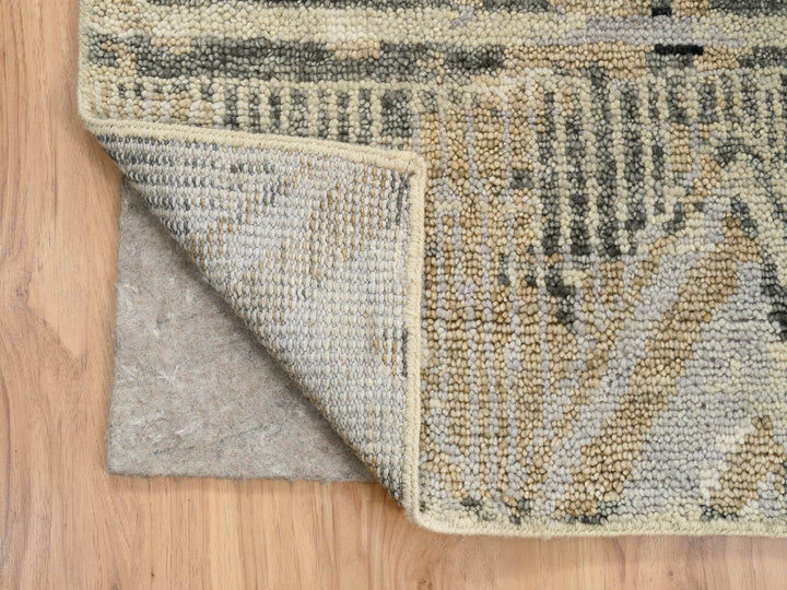 9'1" x 12'0" New Hand Knotted Black Wool Rectangle Oriental Rug - MOA10263875