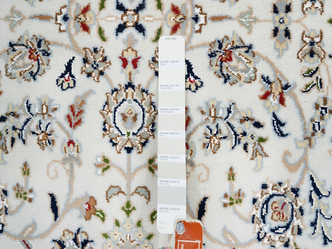 4'2" x 10'1" New Hand Knotted Ivory Wool Runner Oriental Rug - MOA10263964