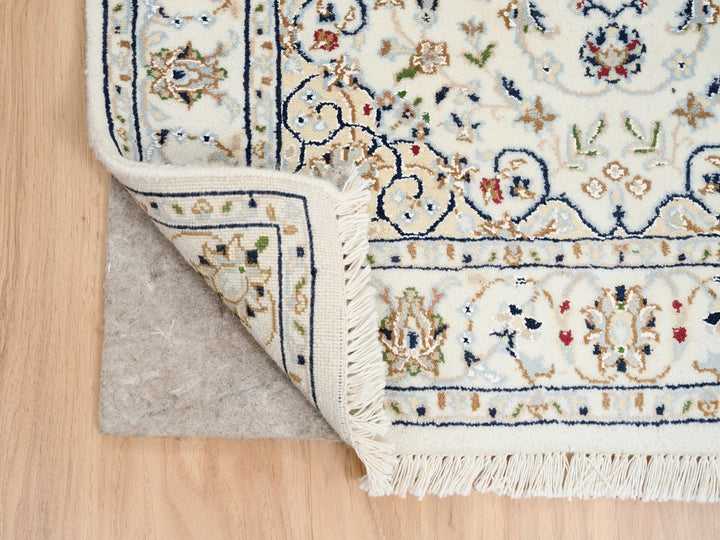 2'8" x 13'3" New Hand Knotted Ivory Wool Runner Oriental Rug - MOA10263975