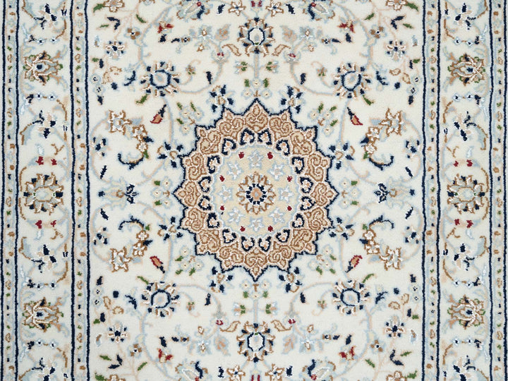 2'8" x 13'3" New Hand Knotted Ivory Wool Runner Oriental Rug - MOA10263975
