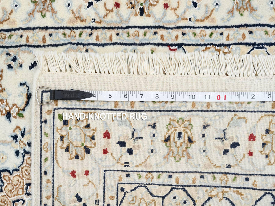 2'8" x 13'3" New Hand Knotted Ivory Wool Runner Oriental Rug - MOA10263975