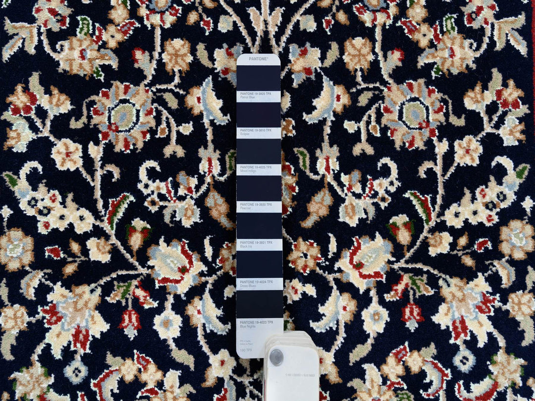 2'8" x 10'0" New Hand Knotted Blue Wool Runner Oriental Rug - MOA10263986