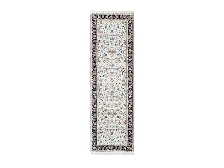2'7" x 8'3" New Hand Knotted Ivory Wool Runner Oriental Rug - MOA10263987