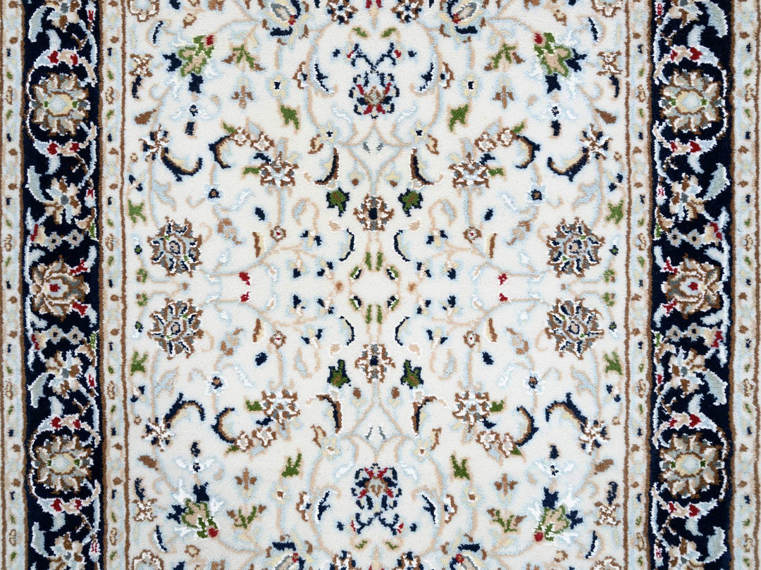2'8" x 8'3" New Hand Knotted Ivory Wool Runner Oriental Rug - MOA10263989