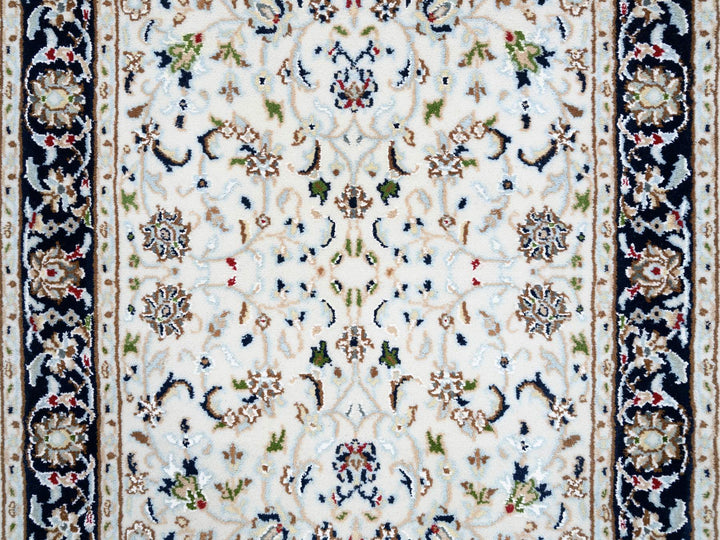 2'8" x 8'3" New Hand Knotted Ivory Wool Runner Oriental Rug - MOA10263989