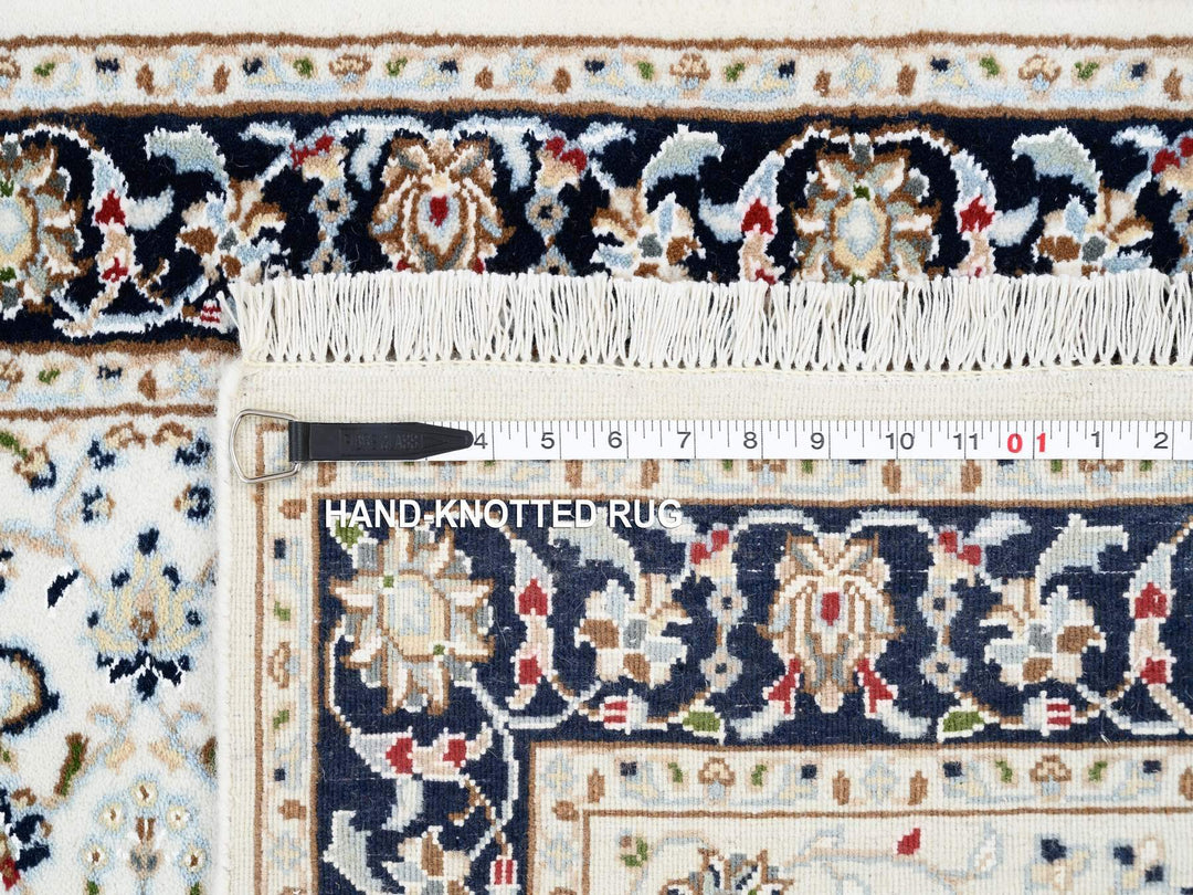 2'8" x 8'3" New Hand Knotted Ivory Wool Runner Oriental Rug - MOA10263989