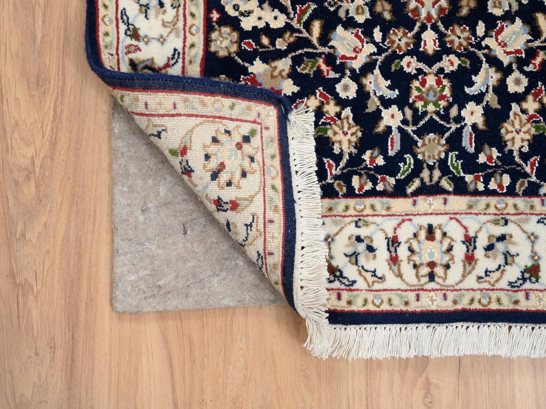2'9" x 14'0" New Hand Knotted Blue Wool Runner Oriental Rug - MOA10263999