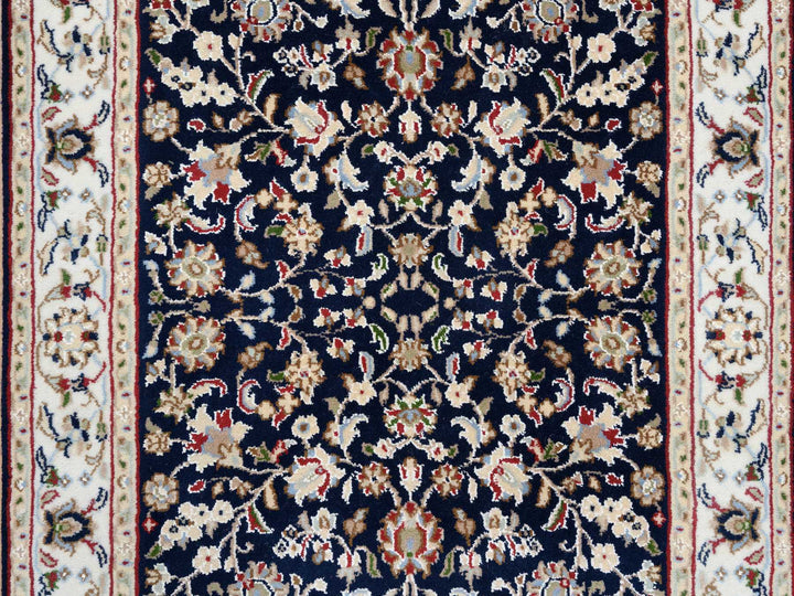 2'9" x 14'0" New Hand Knotted Blue Wool Runner Oriental Rug - MOA10263999