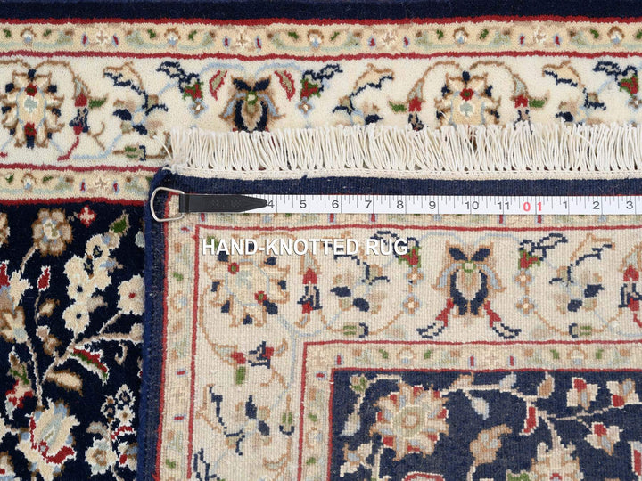 2'9" x 14'0" New Hand Knotted Blue Wool Runner Oriental Rug - MOA10263999