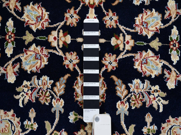 4'2" x 10'4" New Hand Knotted Blue Wool Runner Oriental Rug - MOA10264007