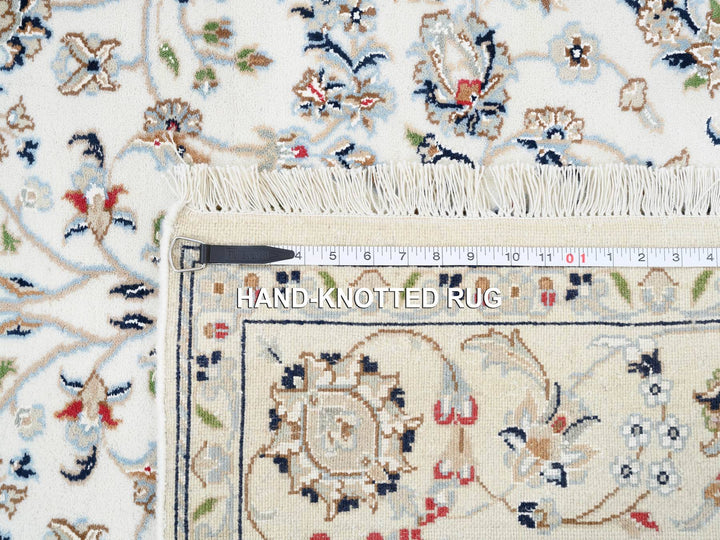 4'10" x 6'8" New Hand Knotted Ivory Wool Rectangle Oriental Rug - MOA10264030