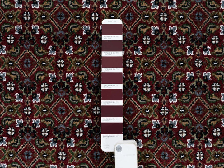 5'9" x 8'9" New Hand Knotted Red Wool Rectangle Oriental Rug - MOA10264088
