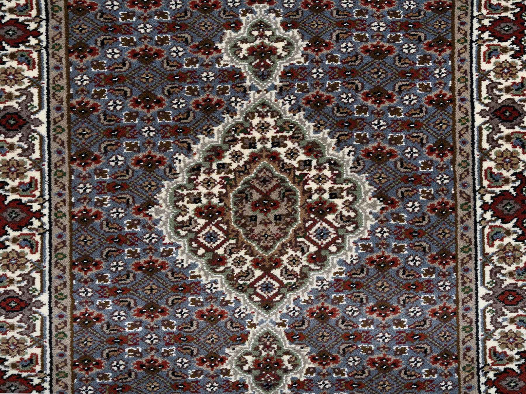 2'5" x 23'0" New Hand Knotted Grey Wool Runner Oriental Rug - MOA10264091