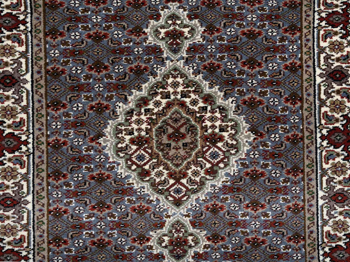 2'5" x 23'0" New Hand Knotted Grey Wool Runner Oriental Rug - MOA10264091