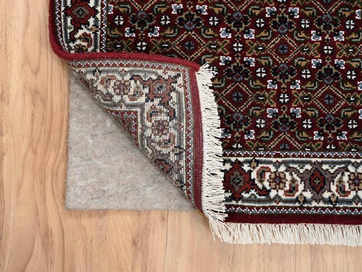 2'1" x 13'10" New Hand Knotted Red Wool Runner Oriental Rug - MOA10264110