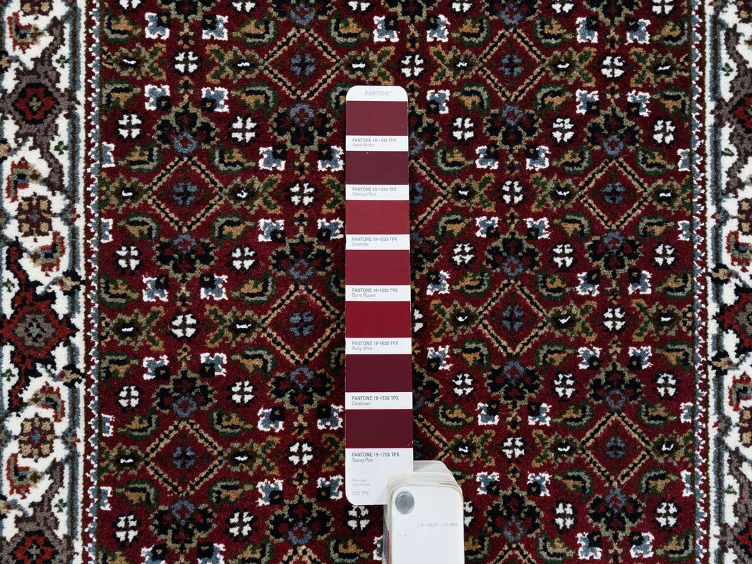 2'1" x 13'10" New Hand Knotted Red Wool Runner Oriental Rug - MOA10264110