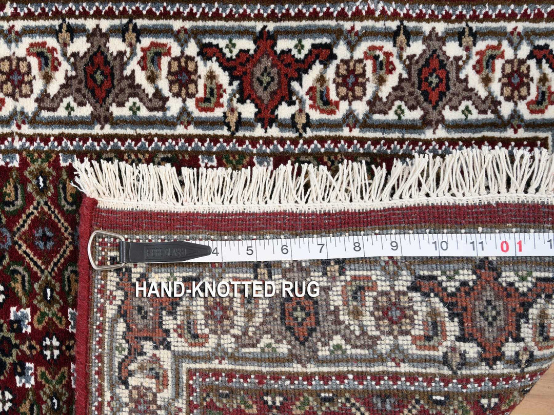 2'1" x 13'10" New Hand Knotted Red Wool Runner Oriental Rug - MOA10264110