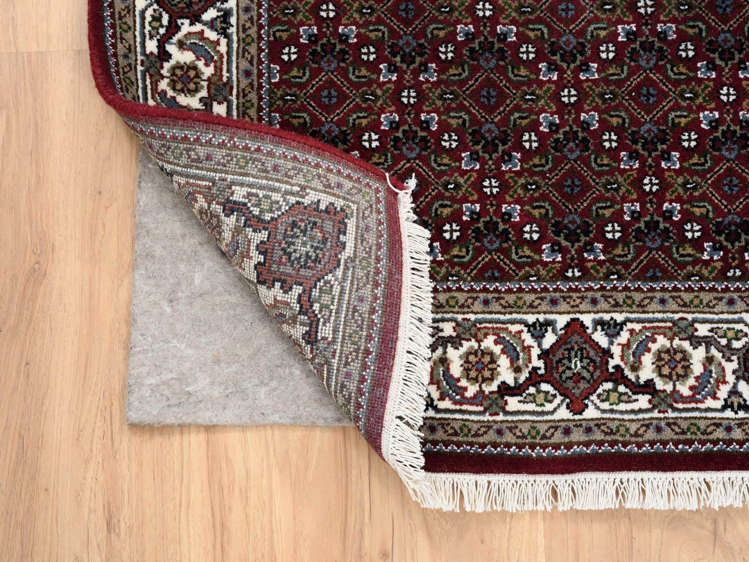 3'0" x 5'2" New Hand Knotted Red Wool Rectangle Oriental Rug - MOA10264120