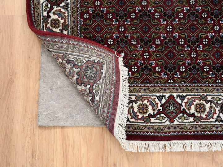3'0" x 5'2" New Hand Knotted Red Wool Rectangle Oriental Rug - MOA10264120