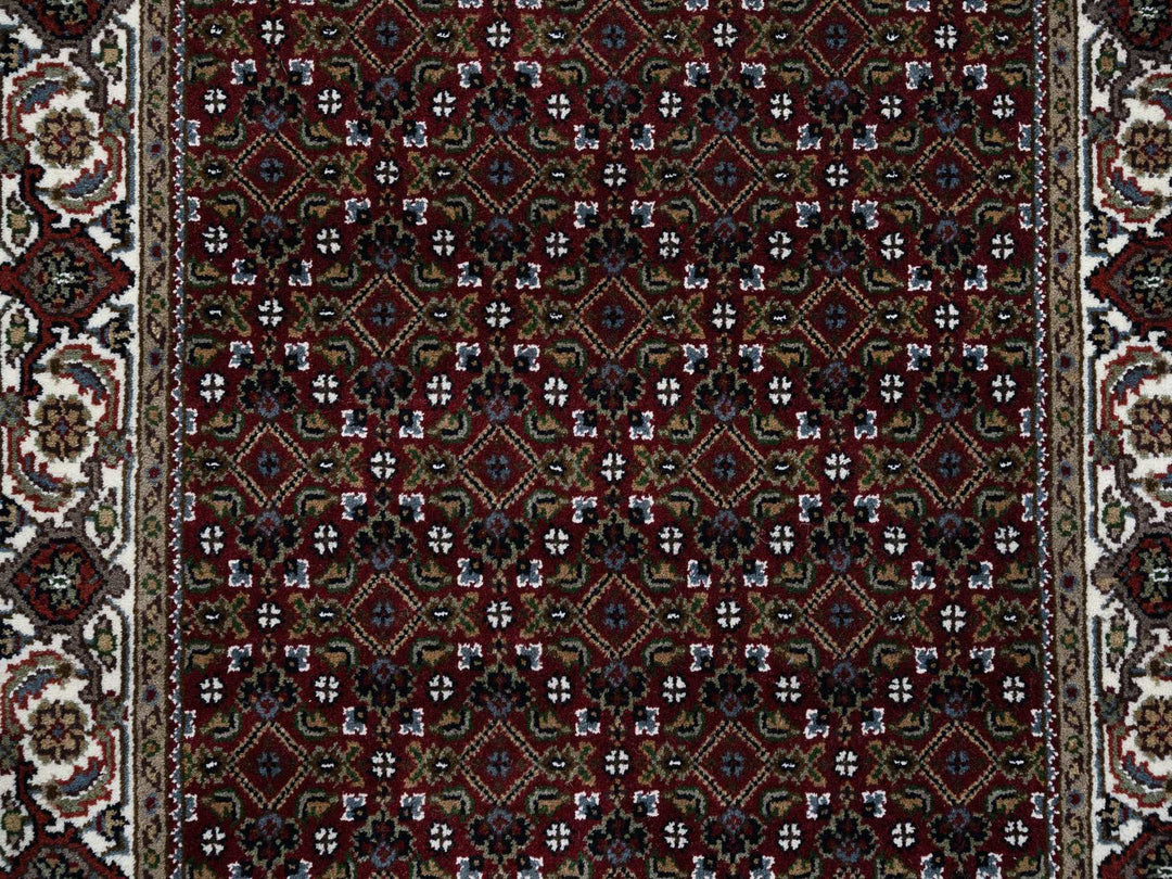 3'0" x 5'2" New Hand Knotted Red Wool Rectangle Oriental Rug - MOA10264120