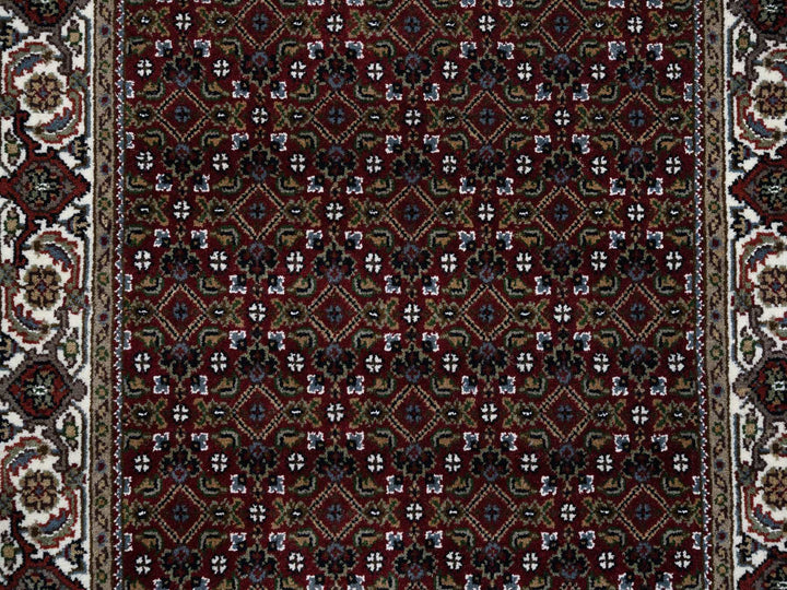 3'0" x 5'2" New Hand Knotted Red Wool Rectangle Oriental Rug - MOA10264120