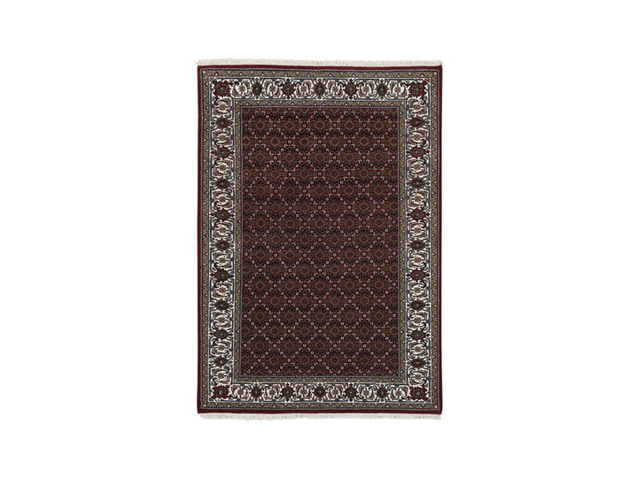 4'0" x 6'0" New Hand Knotted Red Wool Rectangle Oriental Rug - MOA10264123