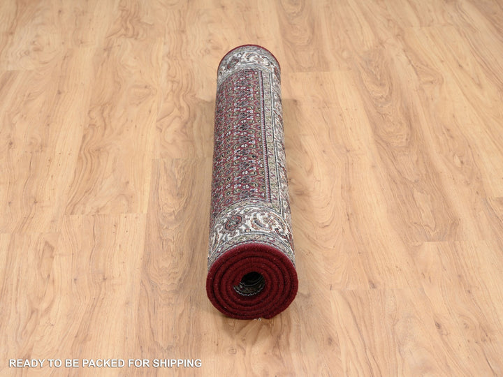 4'0" x 6'0" New Hand Knotted Red Wool Rectangle Oriental Rug - MOA10264123