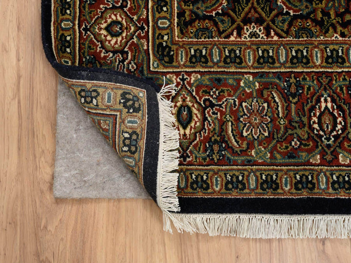 5'2" x 7'4" New Hand Knotted Black Wool Rectangle Oriental Rug - MOA10264125