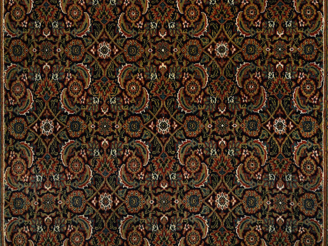 5'2" x 7'4" New Hand Knotted Black Wool Rectangle Oriental Rug - MOA10264125
