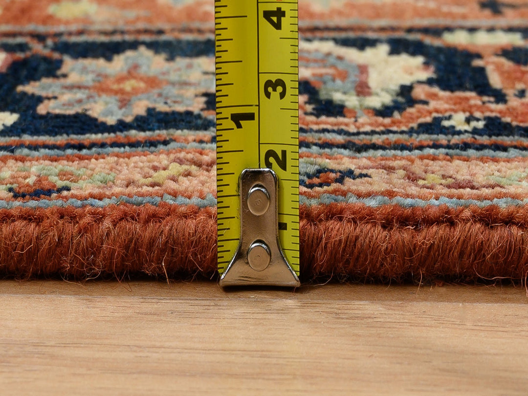 2'7" x 16'3" New Hand Knotted Red Wool Runner Oriental Rug - MOA10264198