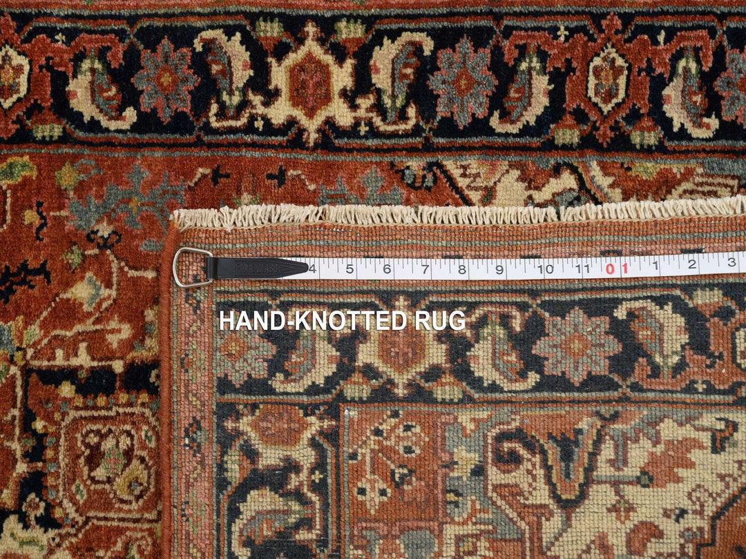 2'7" x 16'3" New Hand Knotted Red Wool Runner Oriental Rug - MOA10264198