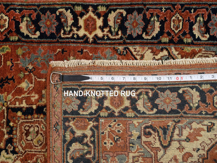 2'7" x 16'3" New Hand Knotted Red Wool Runner Oriental Rug - MOA10264198