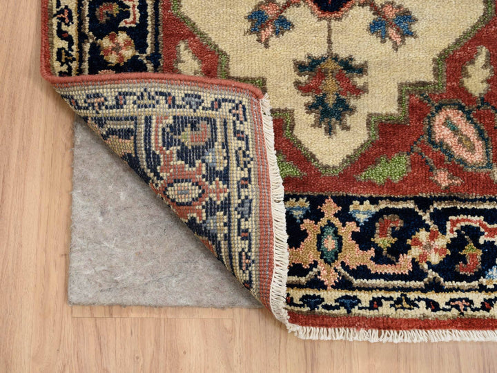 2'5" x 19'9" New Hand Knotted Ivory Wool Runner Oriental Rug - MOA10264202