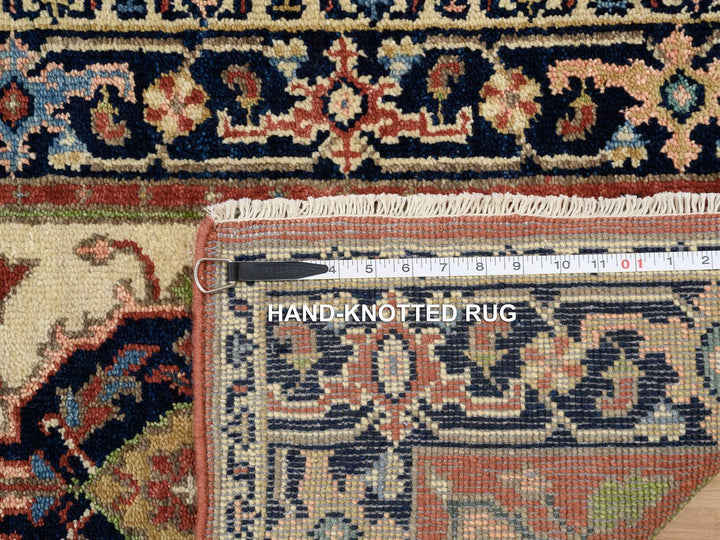 2'5" x 19'9" New Hand Knotted Ivory Wool Runner Oriental Rug - MOA10264202