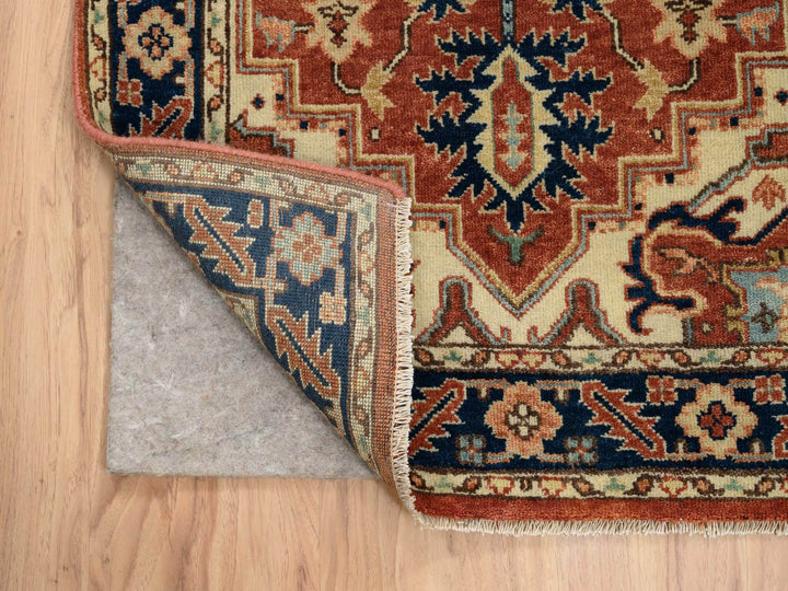 2'6" x 12'2" New Hand Knotted Red Wool Runner Oriental Rug - MOA10264205