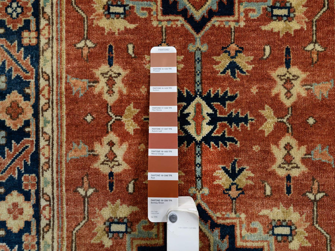 2'6" x 12'2" New Hand Knotted Red Wool Runner Oriental Rug - MOA10264205