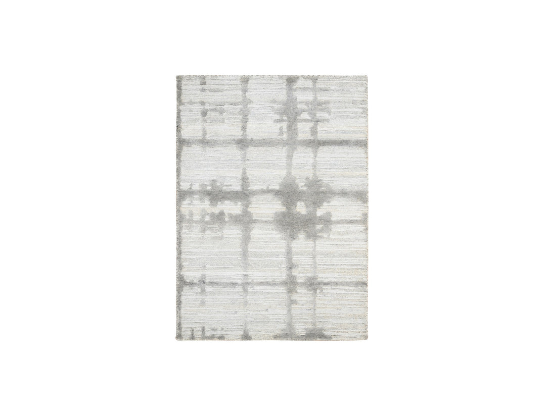 2'0" x 3'1" New Hand Knotted Ivory Wool Rectangle Oriental Rug - MOA10264239