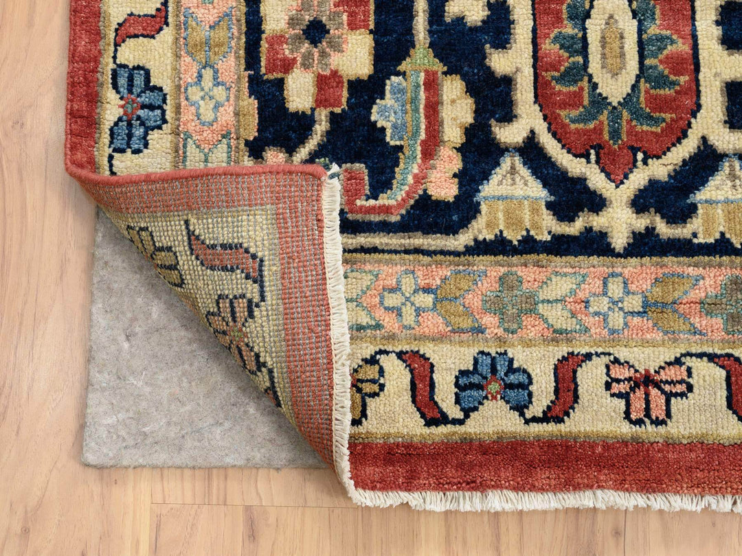 11'9" x 17'10" New Hand Knotted Ivory Wool Rectangle Oriental Rug - MOA10264244
