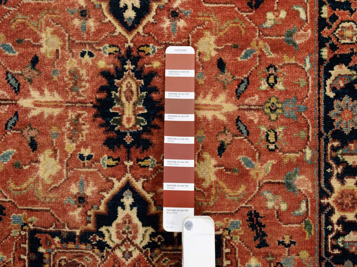 2'7" x 12'0" New Hand Knotted Red Wool Runner Oriental Rug - MOA10264250