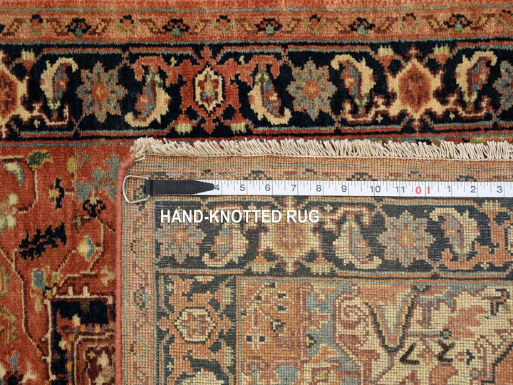 2'7" x 12'0" New Hand Knotted Red Wool Runner Oriental Rug - MOA10264250