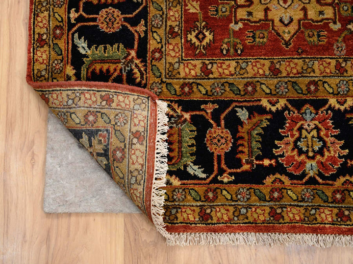 8'2" x 10'0" New Hand Knotted Red Wool Rectangle Oriental Rug - MOA10264331