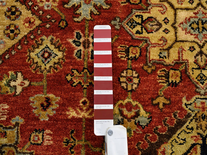 8'2" x 10'0" New Hand Knotted Red Wool Rectangle Oriental Rug - MOA10264331