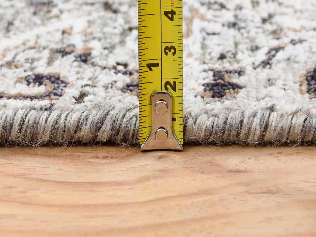 2'1" x 3'0" New Hand Knotted Brown Wool & Silk Rectangle Oriental Rug - MOA10264427