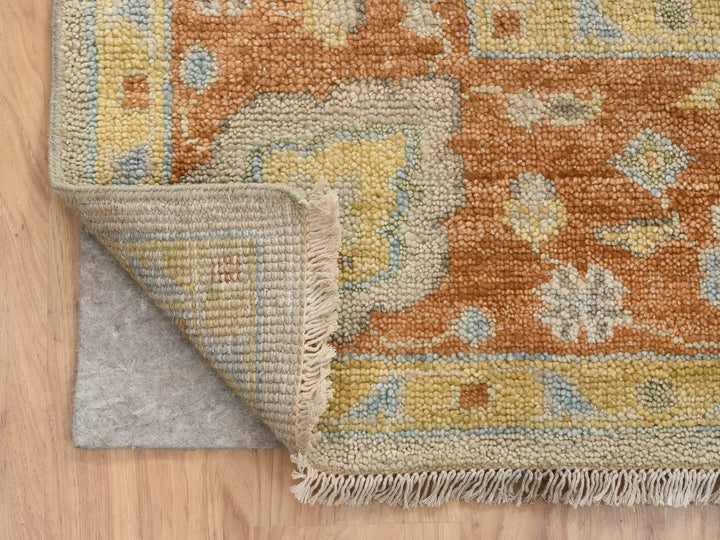 9'1" x 11'9" New Hand Knotted Beige Wool Rectangle Oriental Rug - MOA10264480