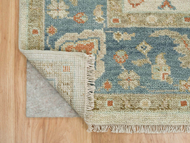 8'1" x 10'0" New Hand Knotted Ivory Wool Rectangle Oriental Rug - MOA10264514