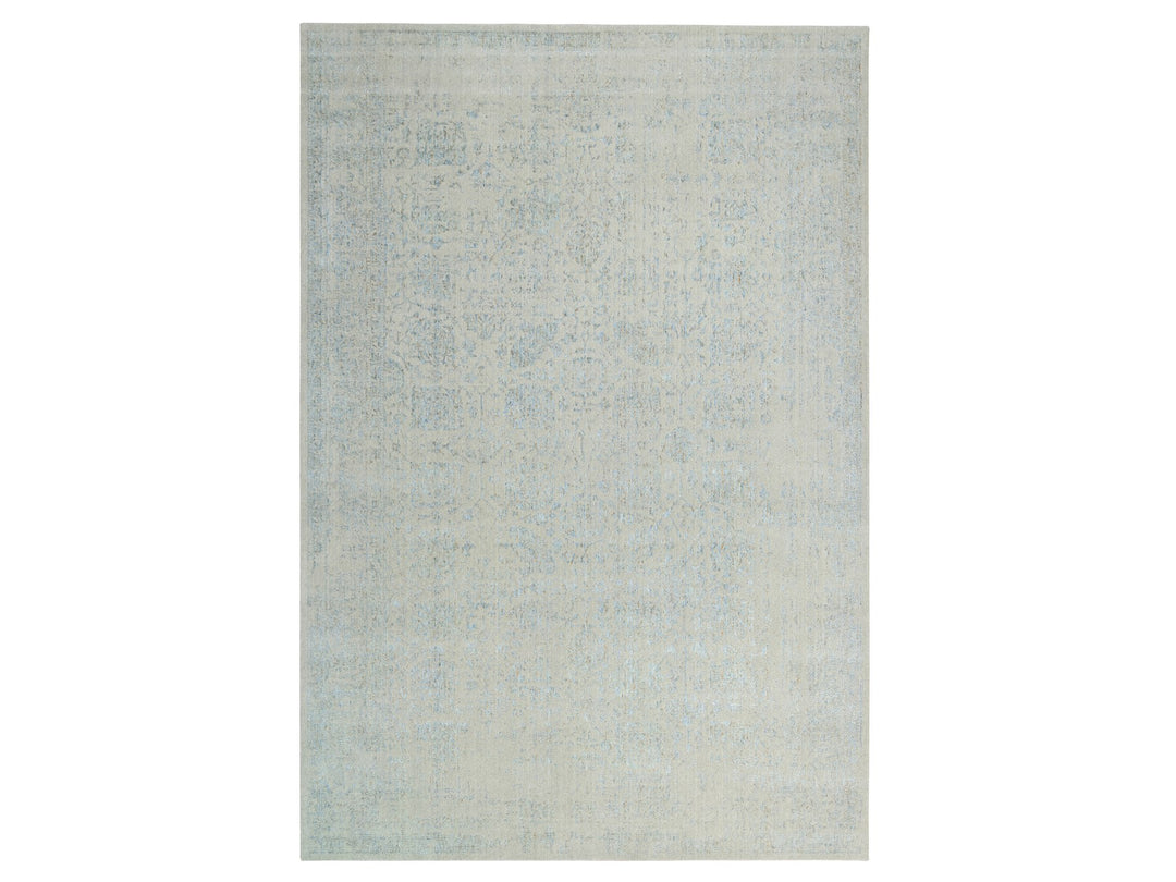 12'0" x 17'10" New Hand Loomed Blue Wool Rectangle Oriental Rug - MOA10264545