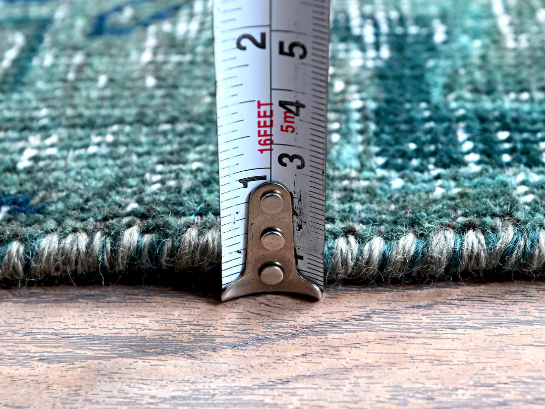 2'6" x 9'8" Vintage Hand Knotted Overdyed Wool Runner Oriental Rug - MOA102645