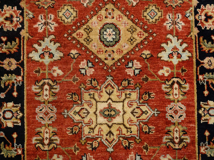 2'9" x 12'0" New Hand Knotted Red Wool Runner Oriental Rug - MOA10264632